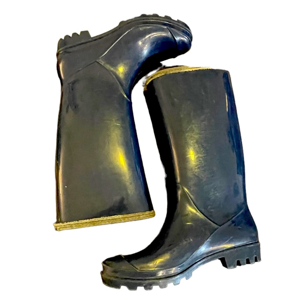 Banana Republic Royal Blue Rubber Rain Boots Size 8